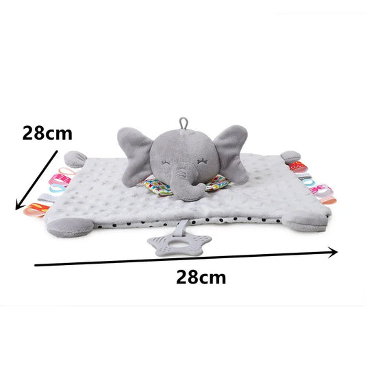 New Soft Appease Towel Baby Rattle Animals Toys Soothe Reassure Sleeping Blankie Towel Lathe Hanging Educational Toddler Toys